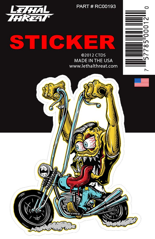 Rude & Crude Decal:  Biker Monster