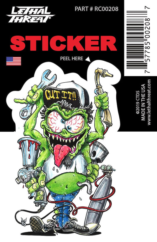 Rude & Crude Decal: Mechanic Monster
