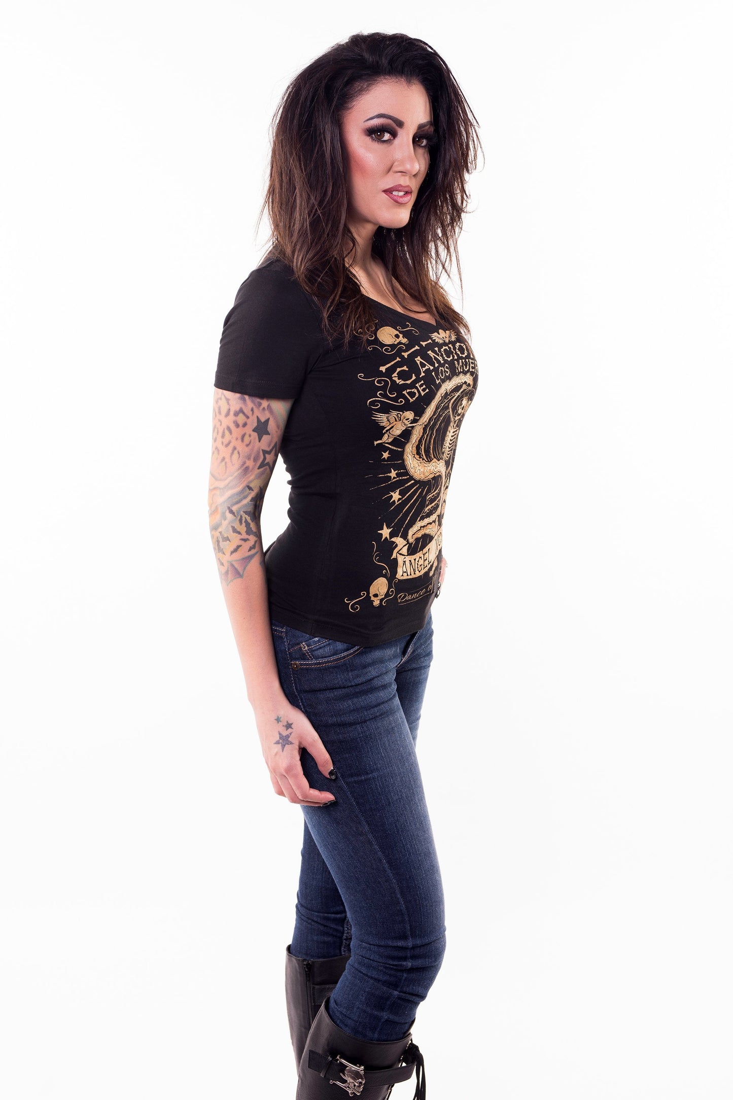 Dance Of The Dead V-Neck Tee