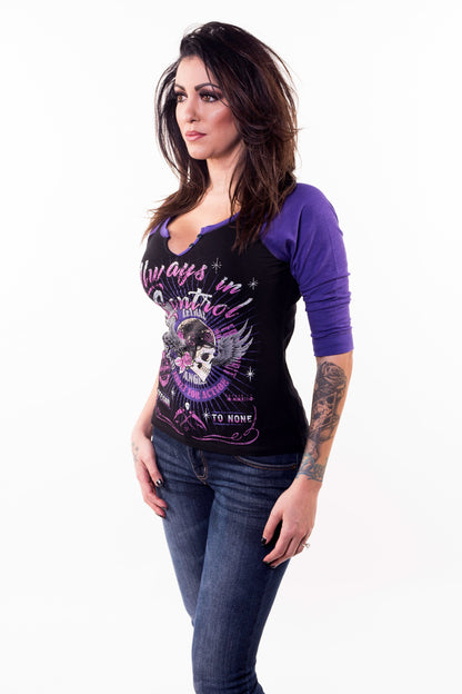 Always in Control Raglan 3/4 Sleeve Shirt