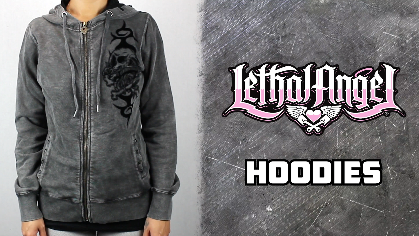 Skull N Crossbones Vintage Wash Hoodie