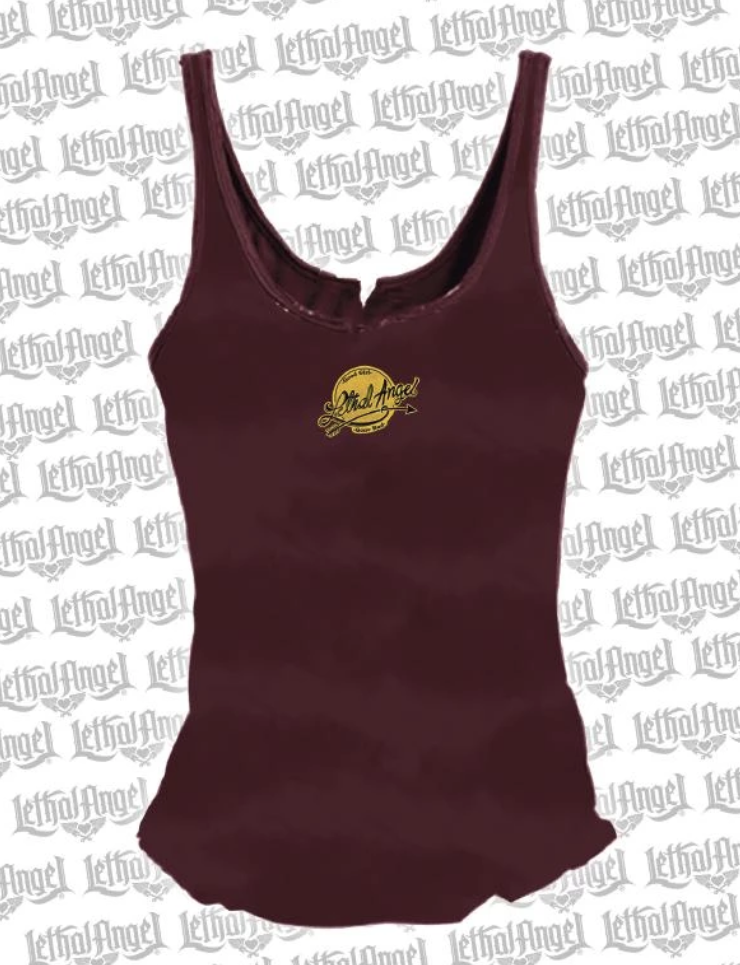 Lethal Angel Road House Lace Up Tank Top
