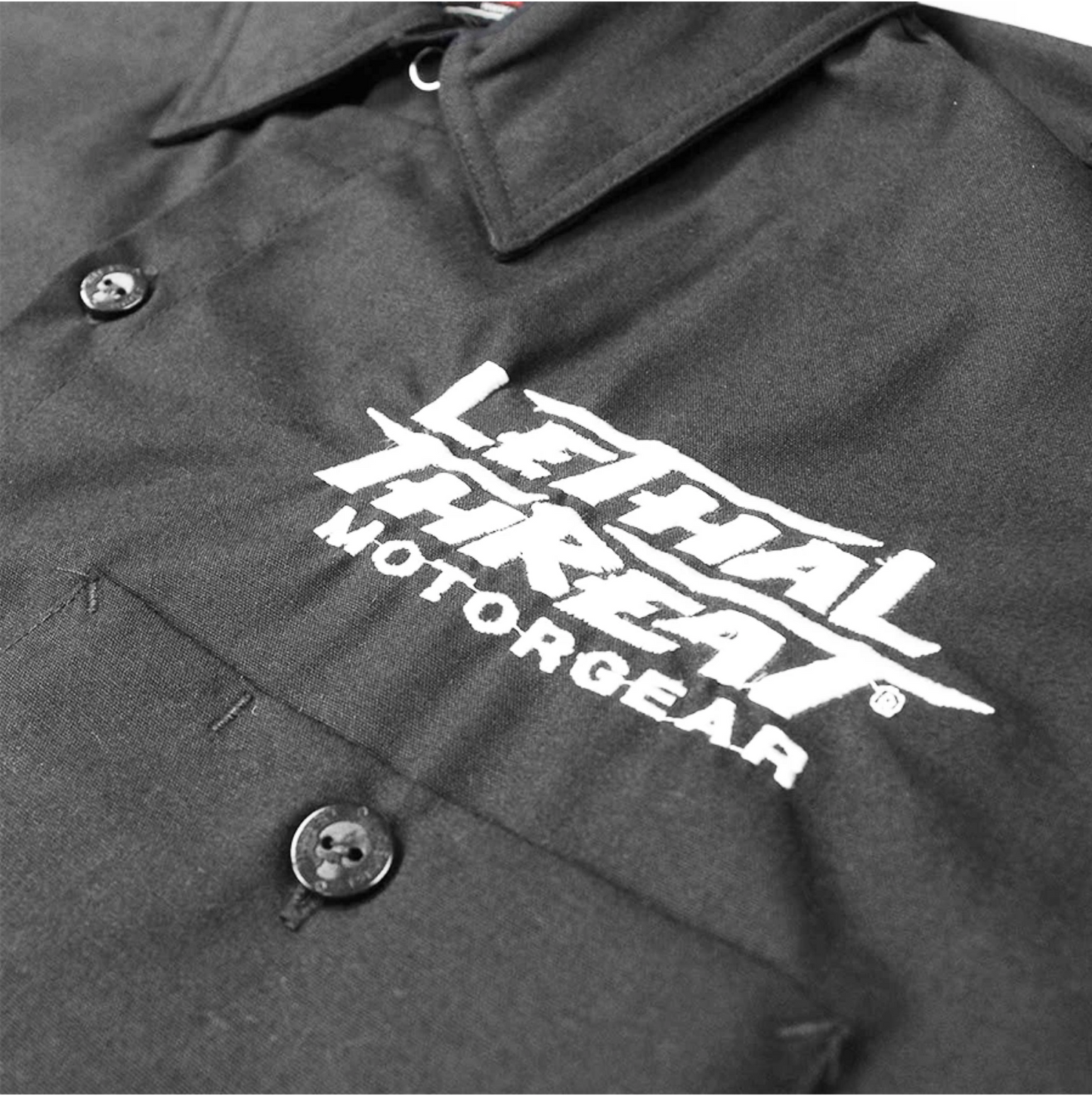 Aces High Monster Embroidered Work Shirt