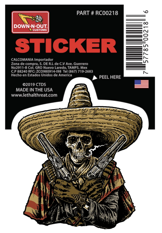 Rude & Crude Decal: Bandido