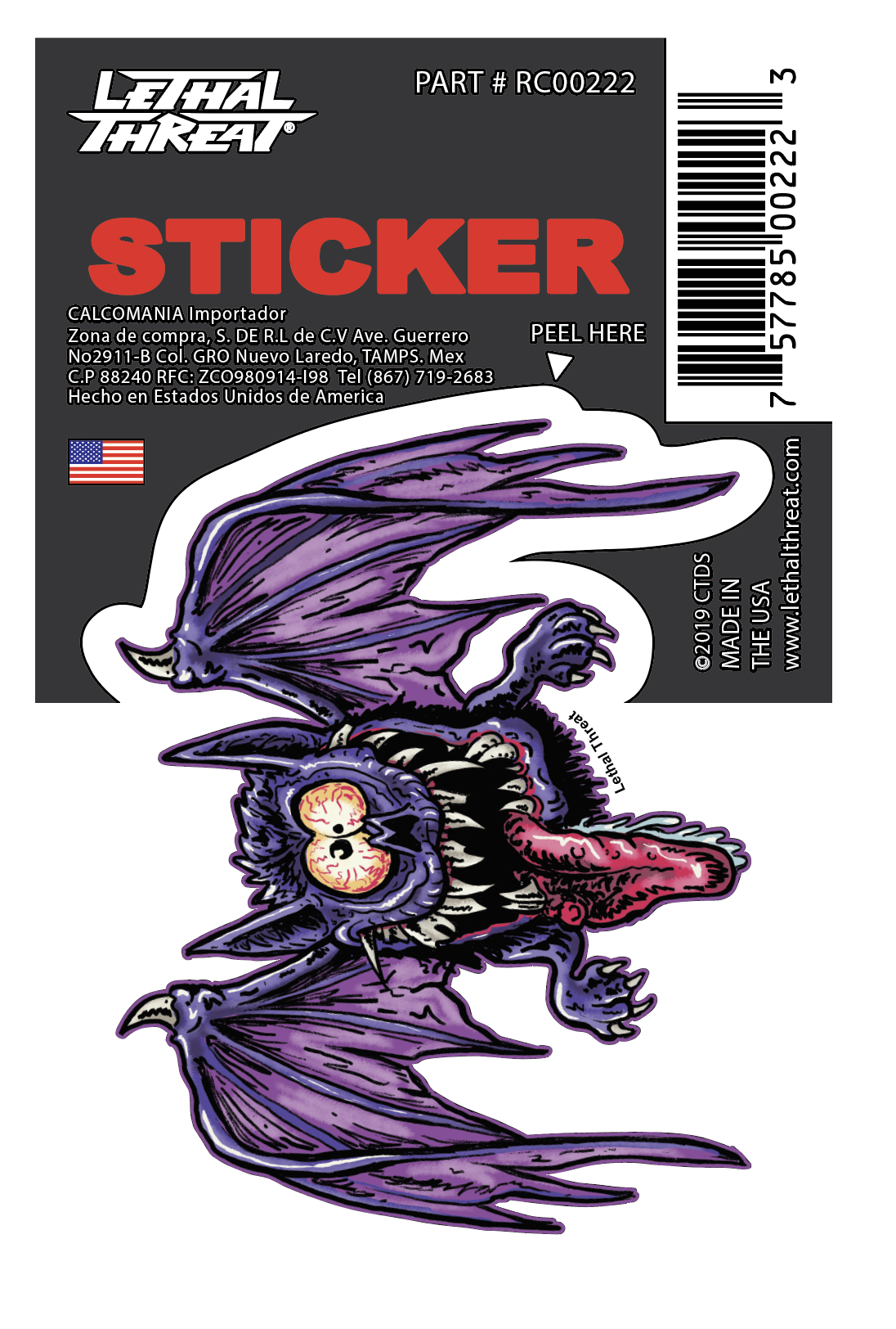 Rude & Crude Decal: Bat Crazy