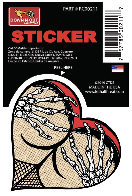 Rude & Crude Decal: Handful