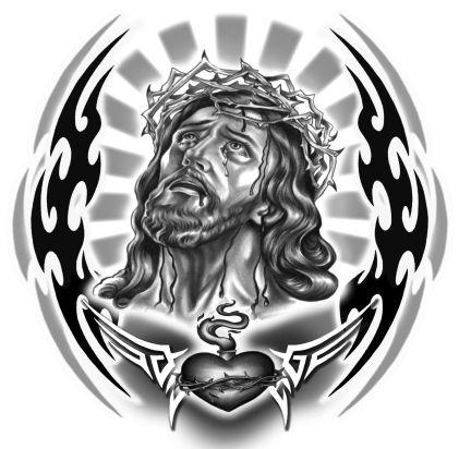 Tribal Jesus Decal