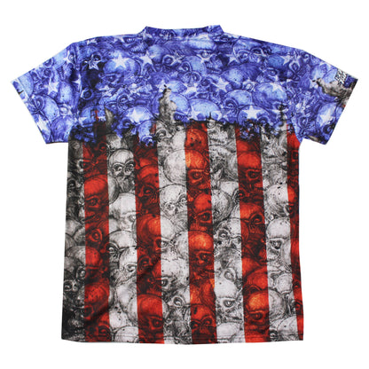 USA Skull Camo T Shirt