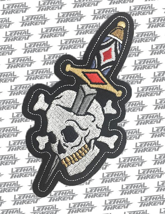 Dagger Skull Vintage Patch