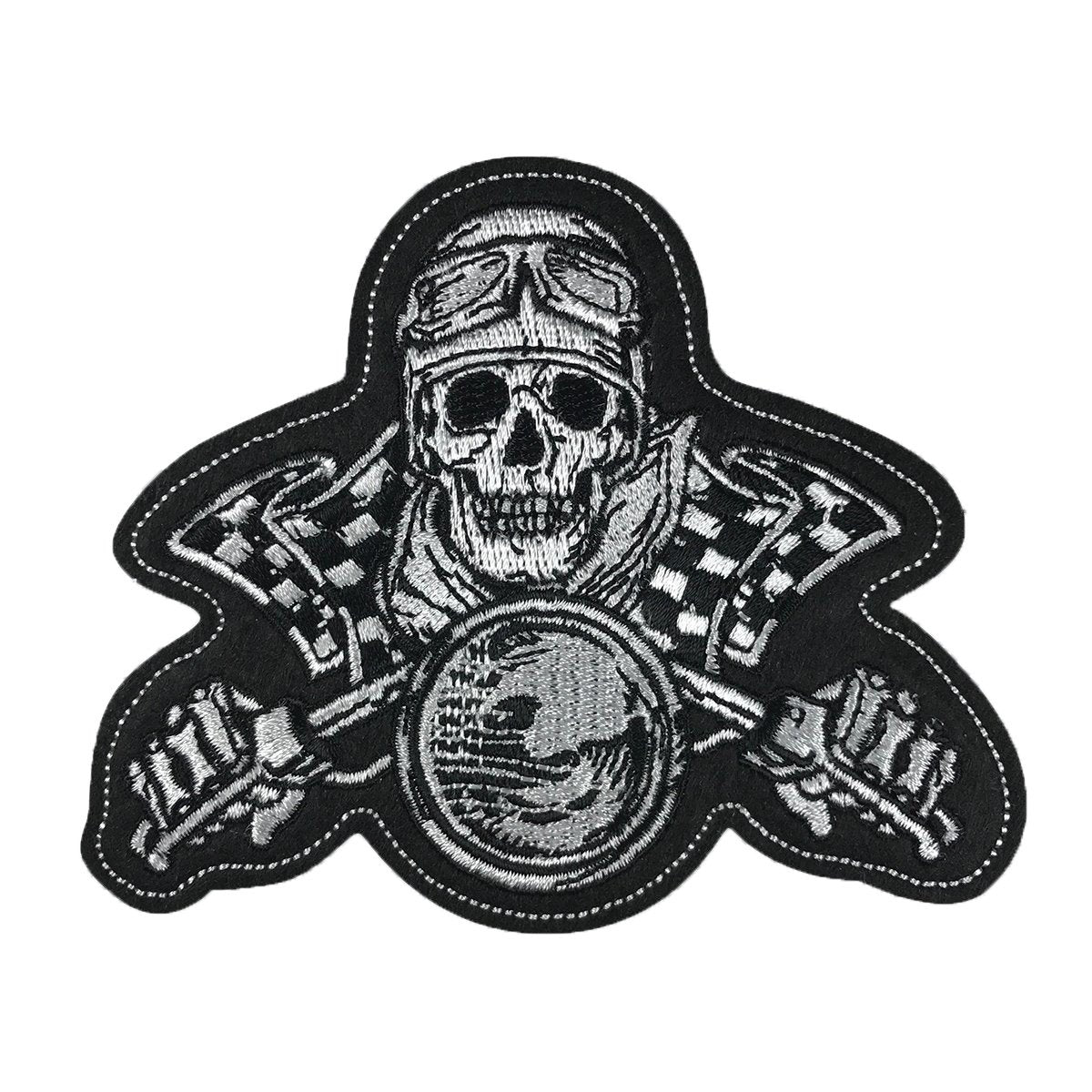 Vintage Skull Biker Patch