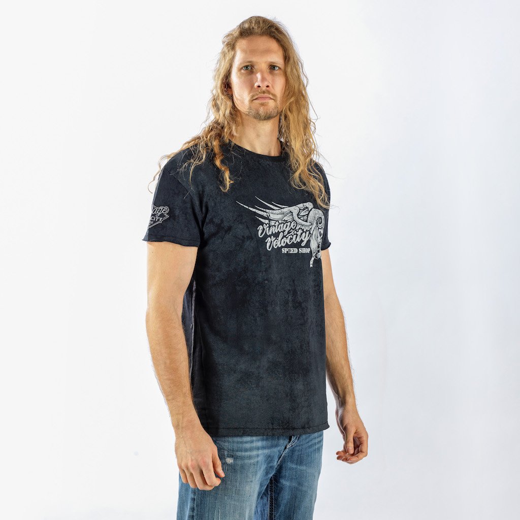 Vintage Velocity Cigar Skull Tee