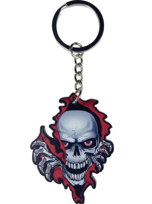 Rip Skull Keychain