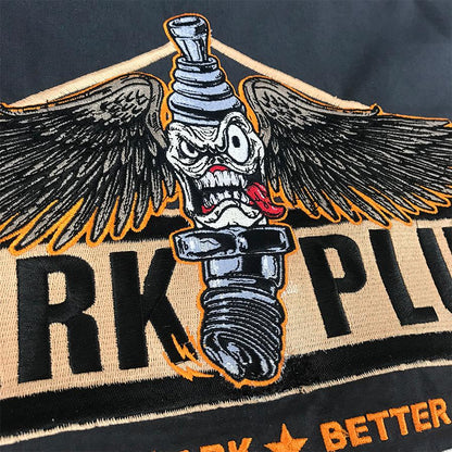 Sparkly Plugs Embroidered Work Shirt