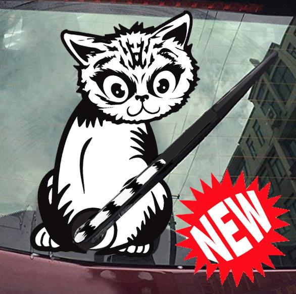 Rear Window Sticker: Cat Sticker