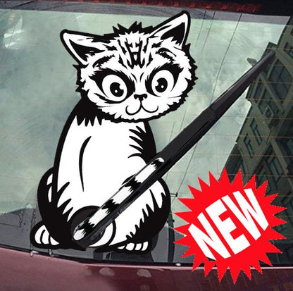 Rear Window Sticker: Cat Sticker