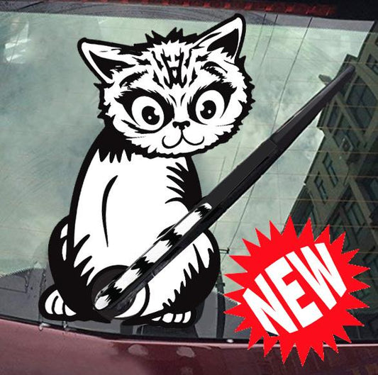 Rear Window Sticker: Cat Sticker