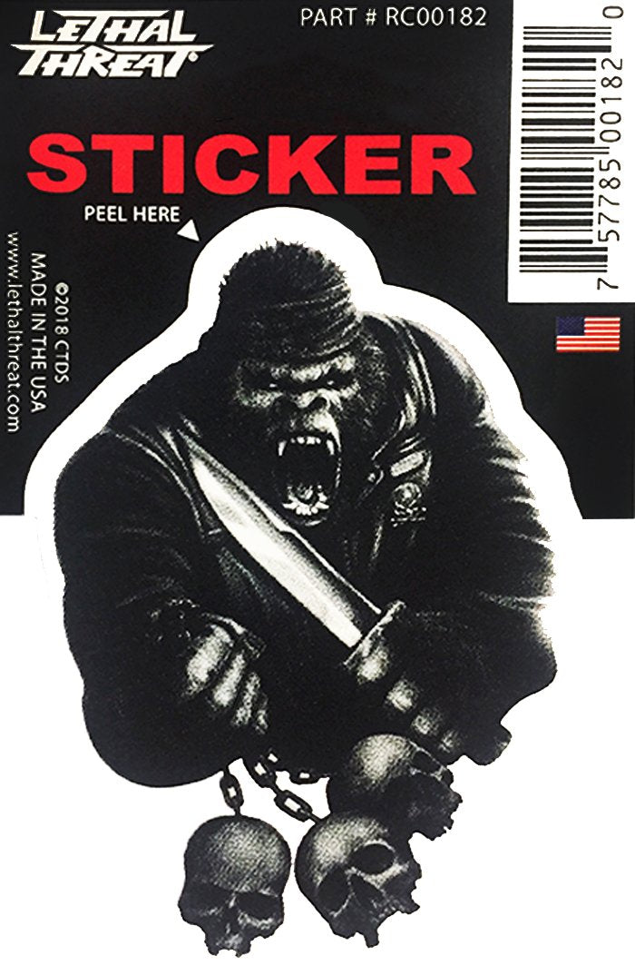 Rude & Crude Decal: Gorilla Skulls