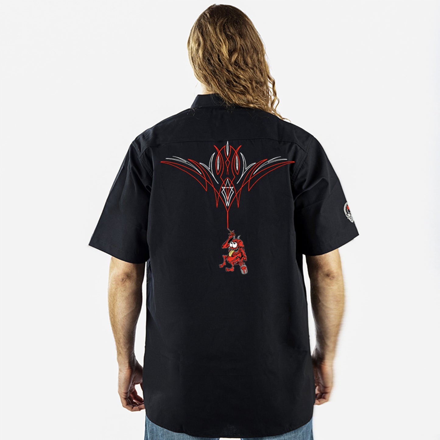 Pinstripe Monster Work Shirt